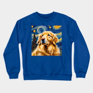 Golden Retrievery Night Crewneck Sweatshirt